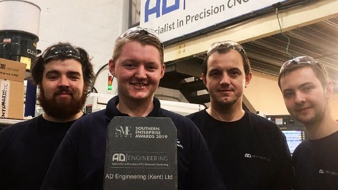AD Engineering (Kent) Ltd. Recognised Leaders in Precision Engineering 2019